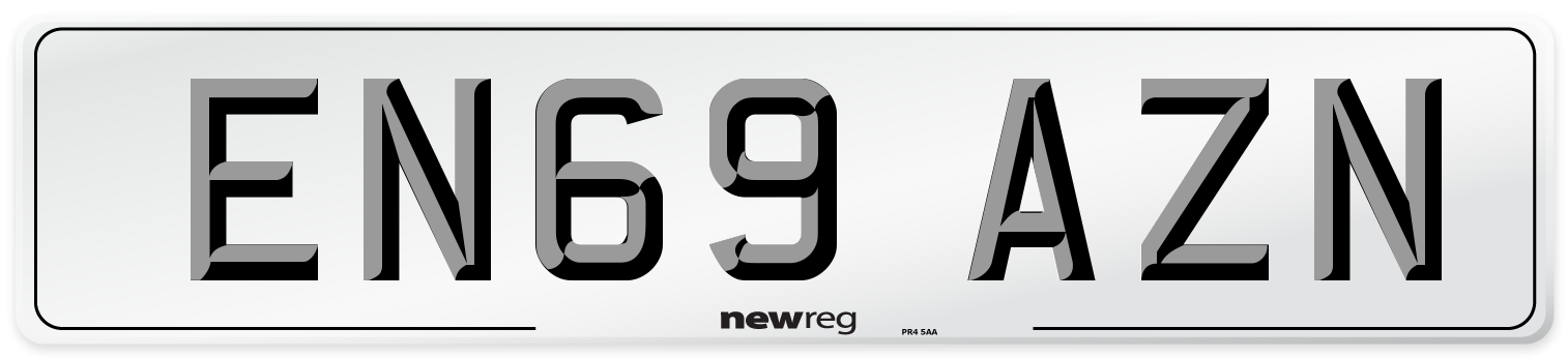 EN69 AZN Number Plate from New Reg